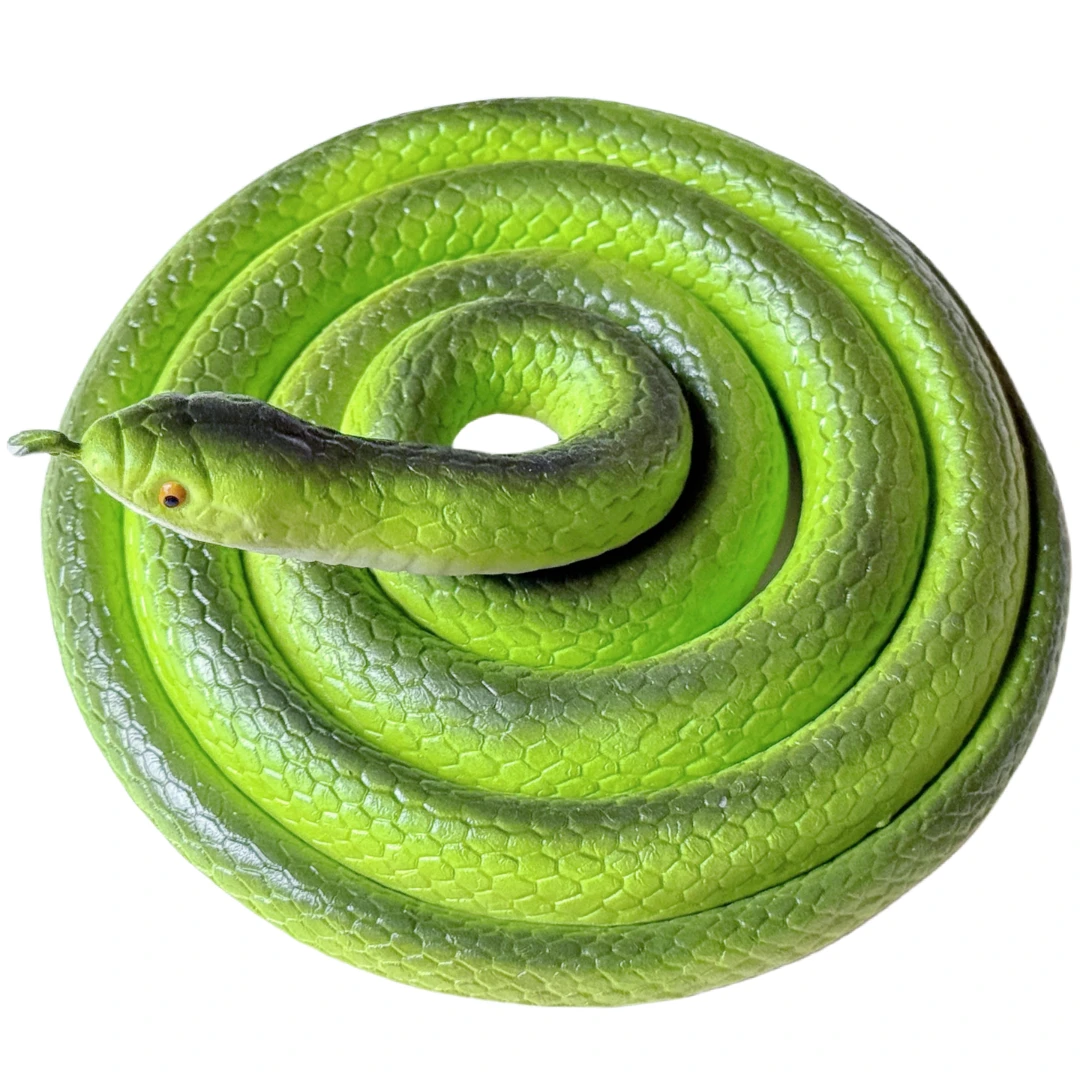 软胶仿真蛇竹叶青蛇眼镜蛇玩具农田果树驱鸟吓人假蛇动物模型