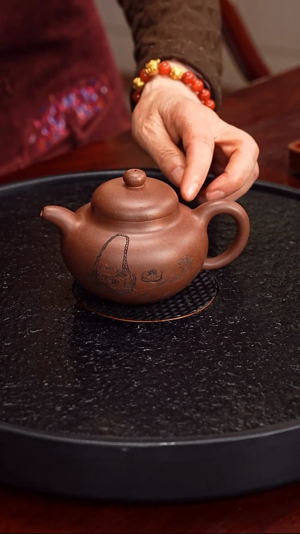 茶壶紫砂周锡芬 柿园100 底槽清 250毫升 开元