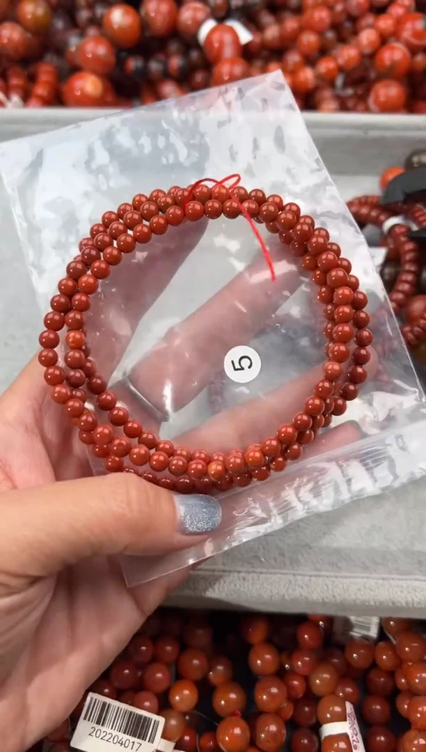 未镶嵌手串南红玛瑙5+