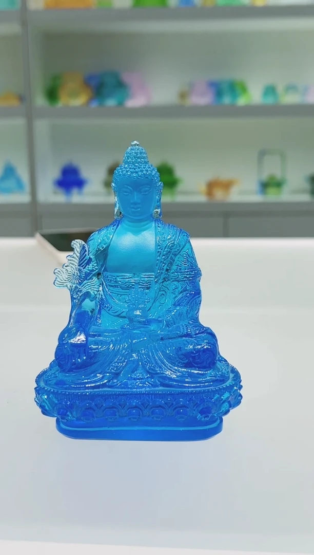 手工艺品琉璃古法琉璃药师佛