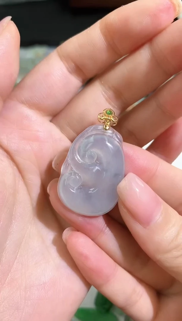 【闪购商品】翡翠颈饰18K金镶嵌025022359