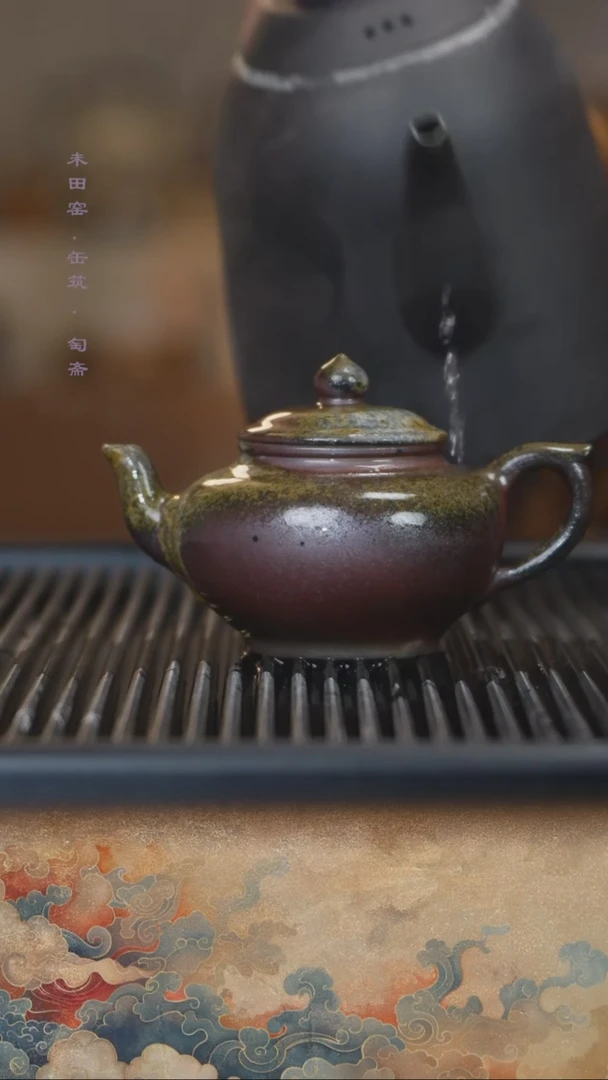 茶壶紫砂柴烧蝉鸣壶生态料笑樱280cc
