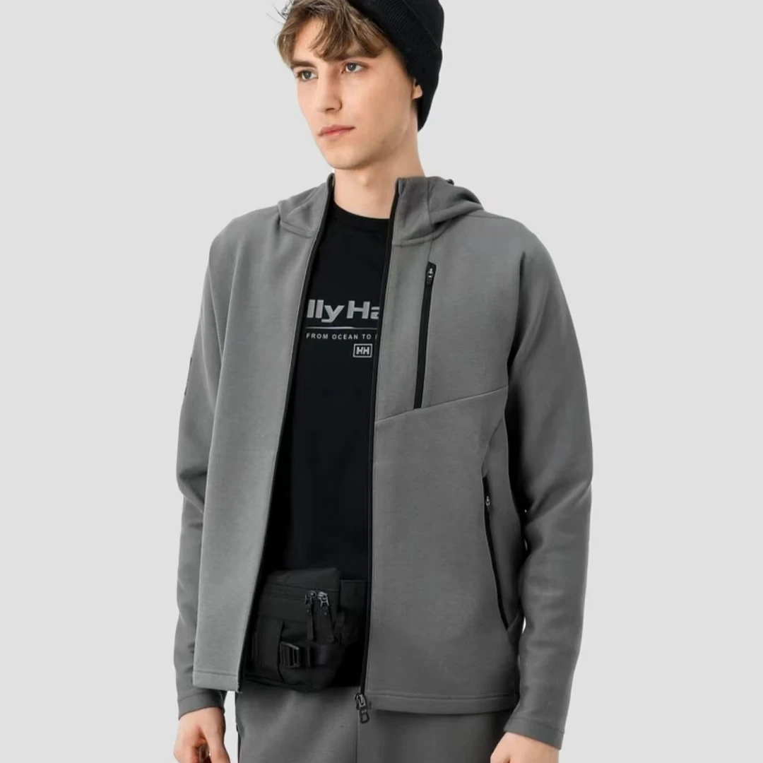 HL海莉2025春款男款经典针织拉链开衫