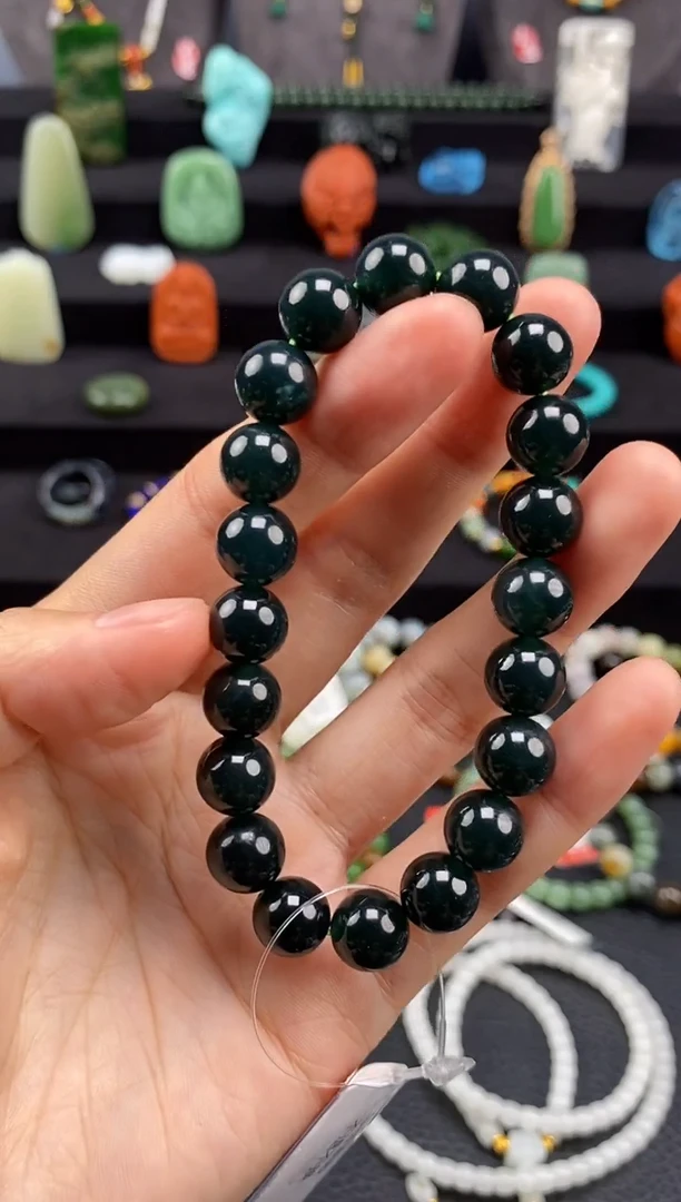 未镶嵌手串翡翠10mm圆珠手串 多样性发货 拍一发一