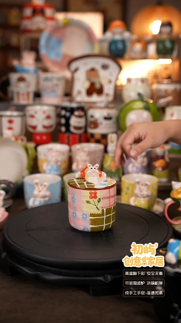 瓷初屿手工餐具套装