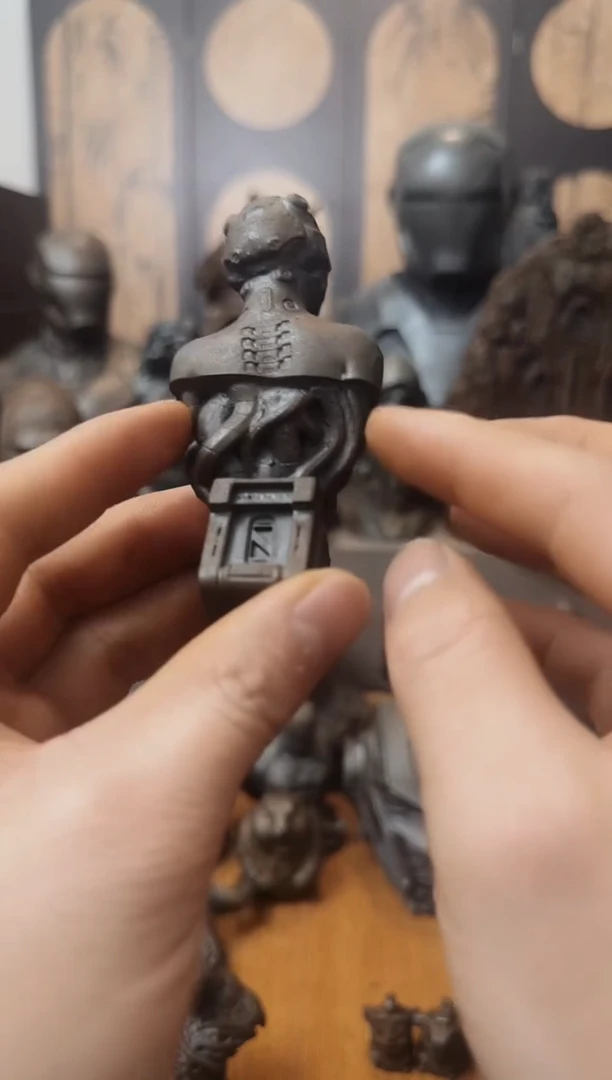 铁实心铁艺 机械姬 铸铁黑