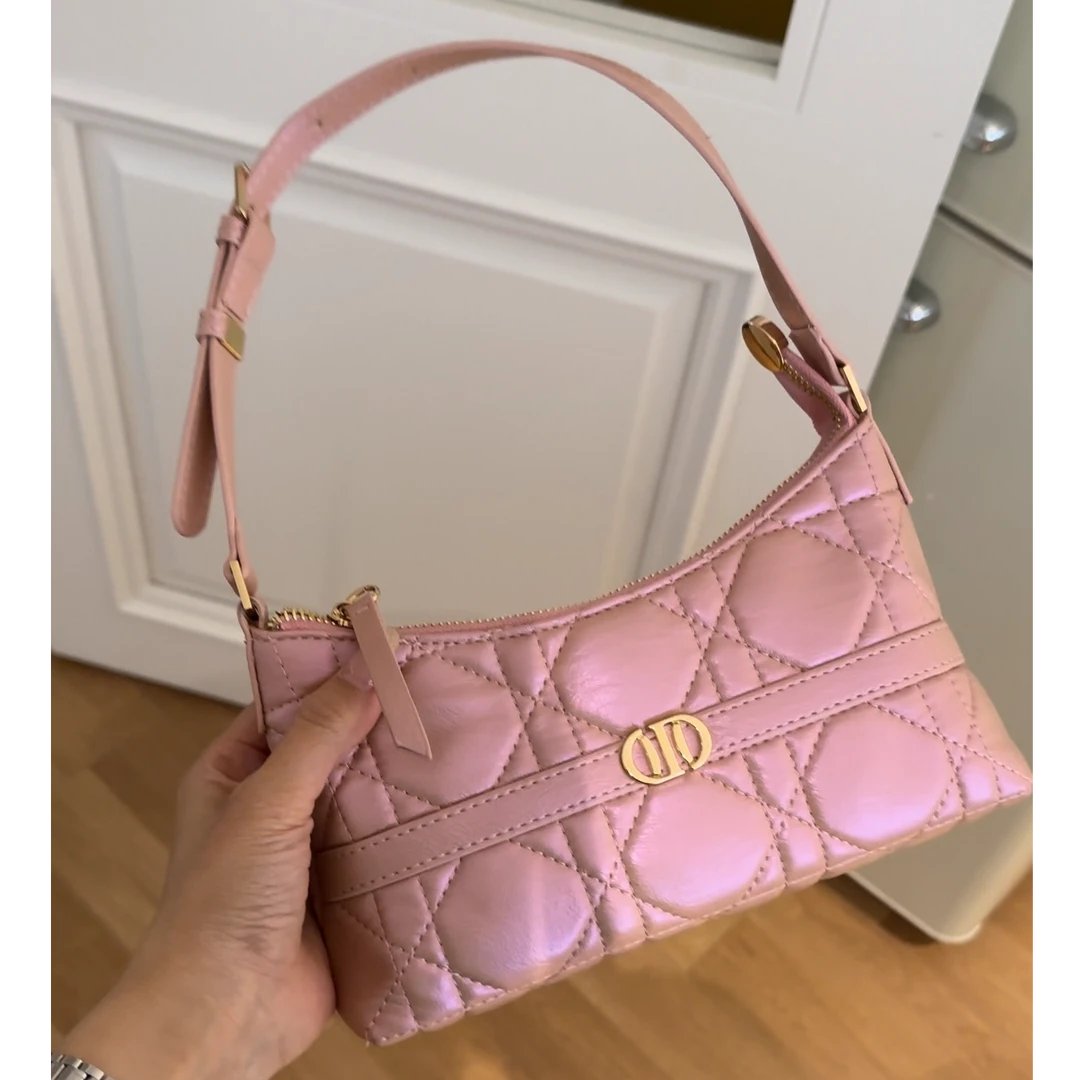 【高品质】新款迷你单肩腋下包包珠光粉软糯包可斜跨82537#