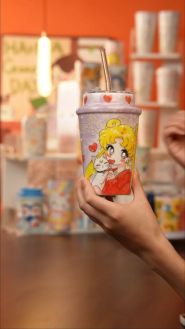 景德镇手工手绘文创陶瓷杯