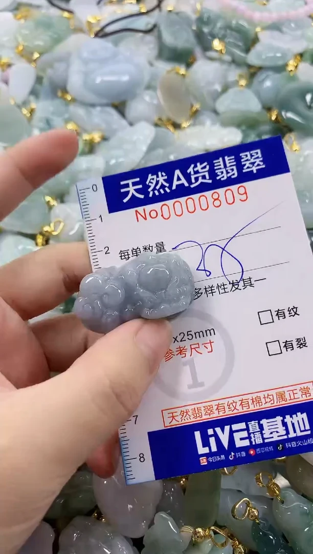 颈饰未镶嵌翡翠天然A货翡翠