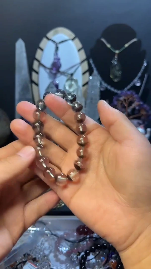 未镶嵌手链水晶天然幽灵水晶手链