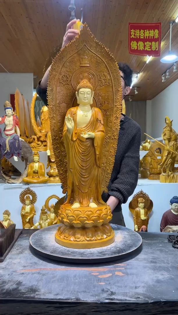 香樟木药师佛90cm高