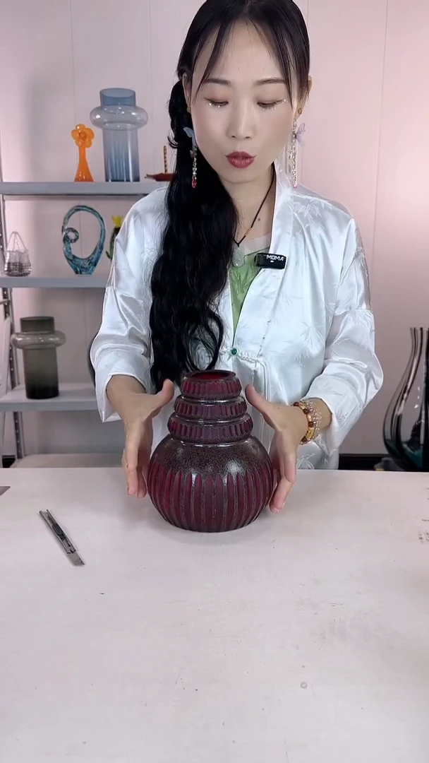 有机玻璃7.12中午磨刻福利红色高度21CM 口6CM