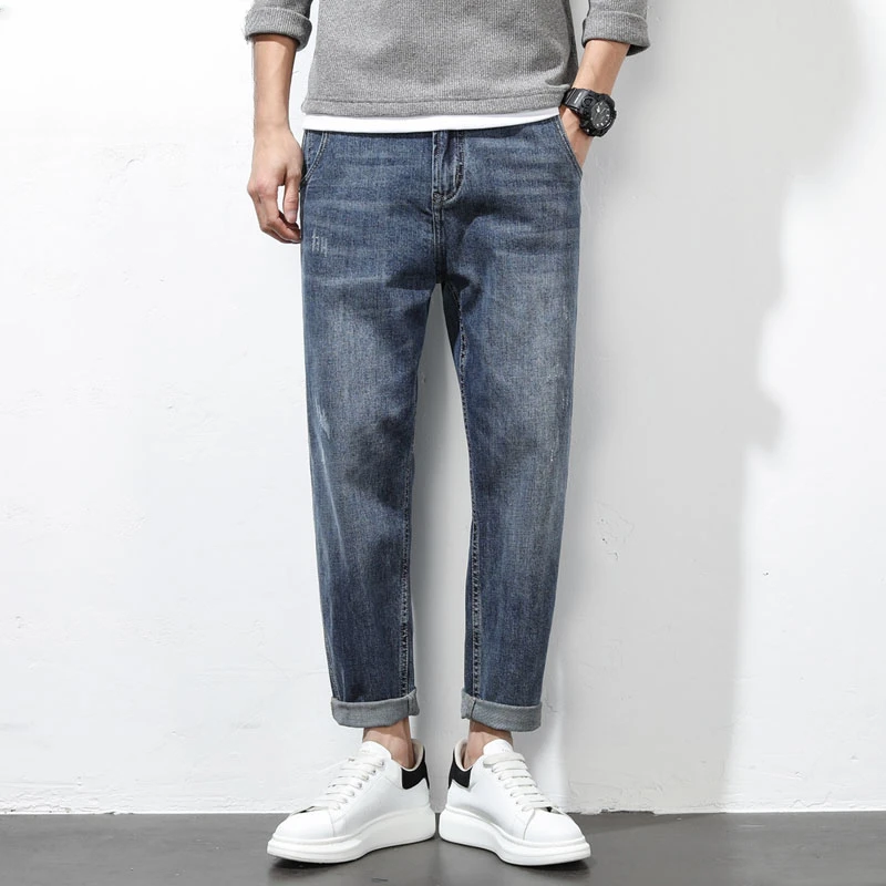 CALTOKROSA2025年新款牛仔裤男士潮牌宽松直筒弹力百搭锥形休闲裤