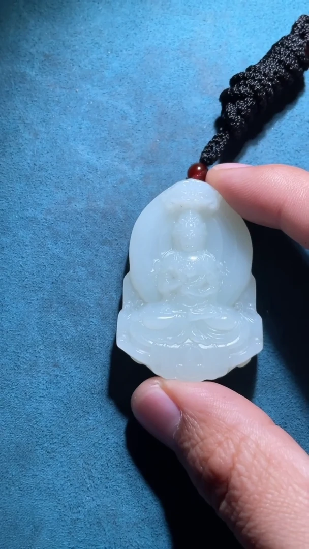 未镶嵌和田玉挂件YX  观音菩萨吊坠