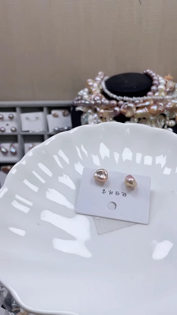 未镶嵌耳饰淡水珍珠J****n【纯恬饰品】