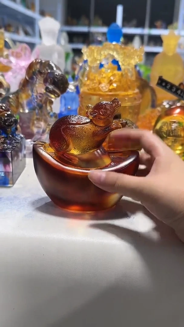 手工艺品琉璃421  古法琉璃  微瑕介意勿拍 不退不换