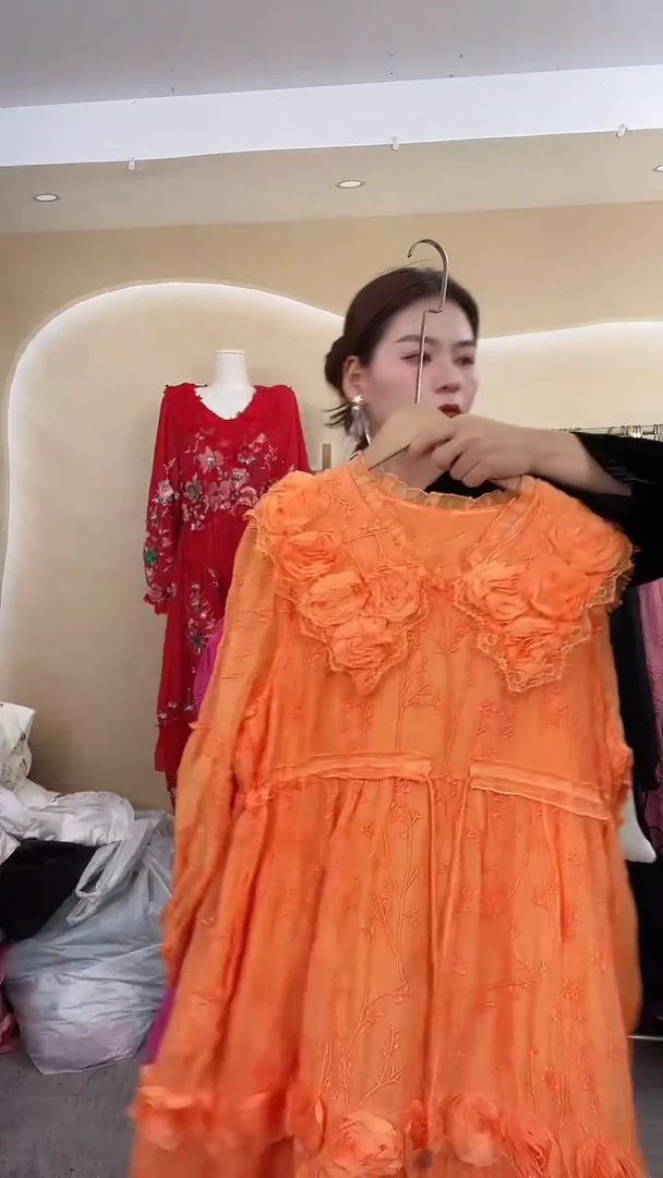 常规娃娃领连衣裙备注颜色