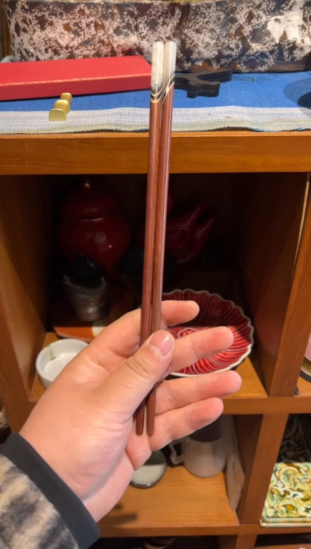 【闪购商品】瓷片酸枝贝壳筷（全量 拍一发2 ）