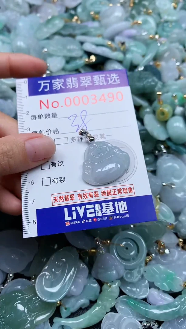 吊坠(不含链)未镶嵌翡翠3490