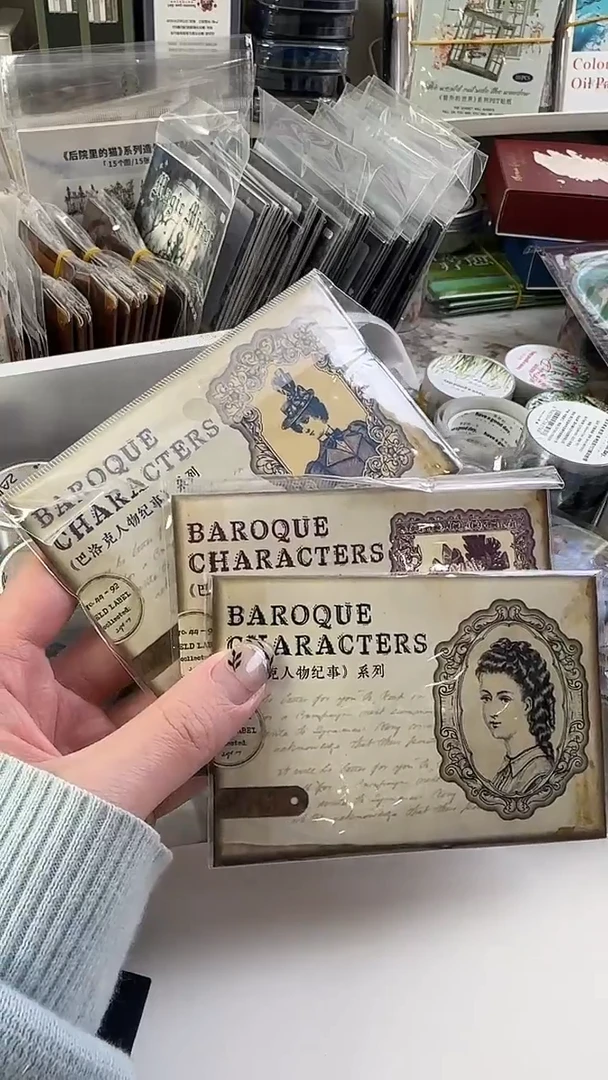 1-7 巴洛克人物纪事贴纸 随机3款