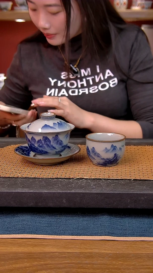 简装家用款2件套 老陶泥开片纹陶瓷茶具