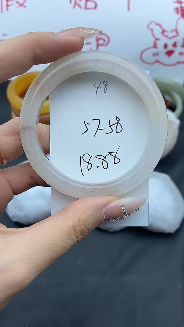 未镶嵌手镯石英质玉48+57/58