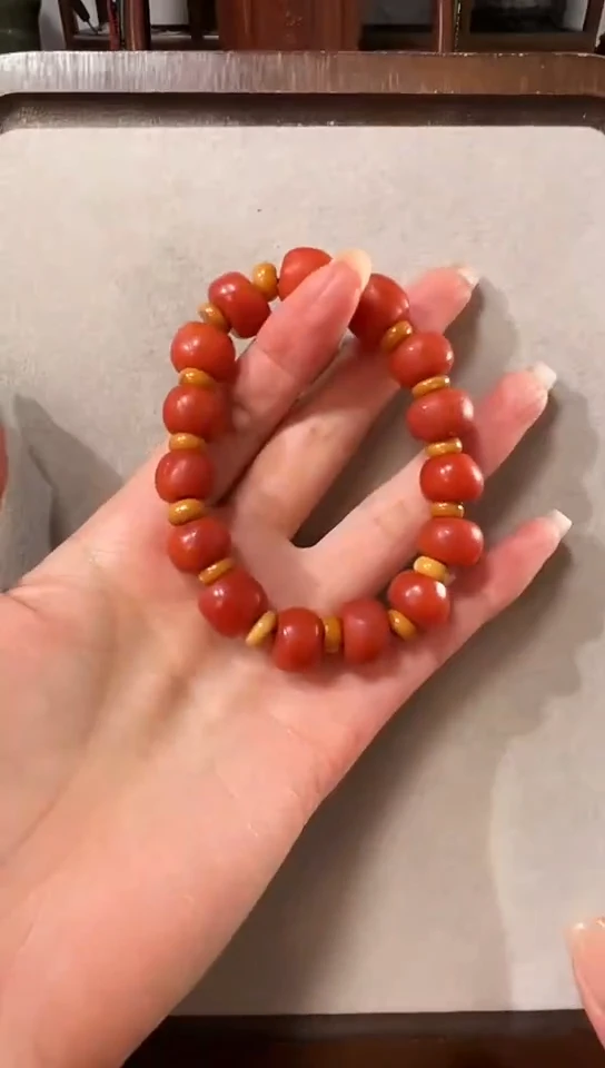 未镶嵌手串南红玛瑙媚**M11111111
