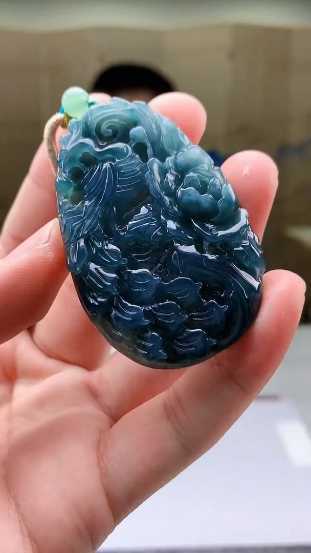 【闪购商品】定制翡翠未镶嵌4812bb-毛货挂件24