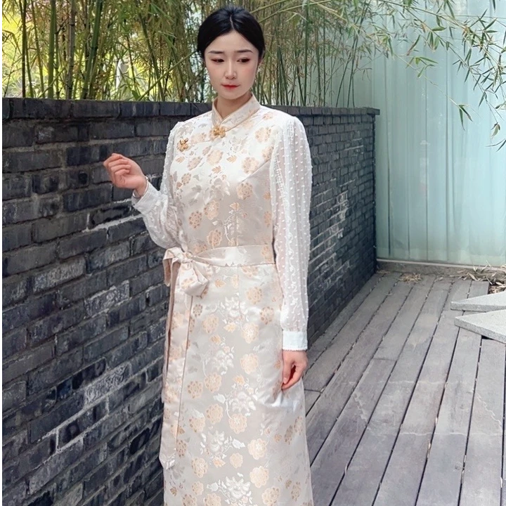 2025新款藏式纯欲博拉群时尚