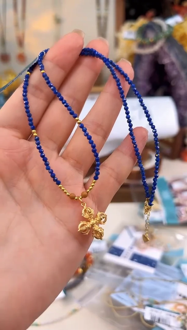 颈饰青金石未镶嵌@@I027L017133