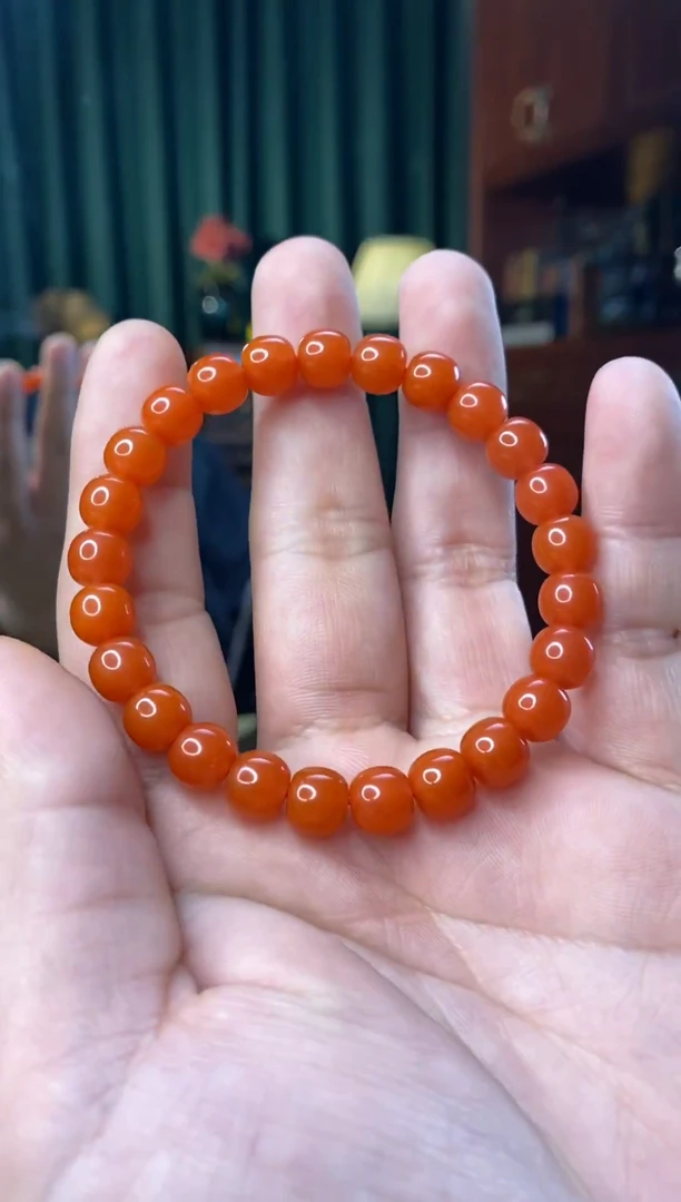 未镶嵌手串南红玛瑙8mm老型