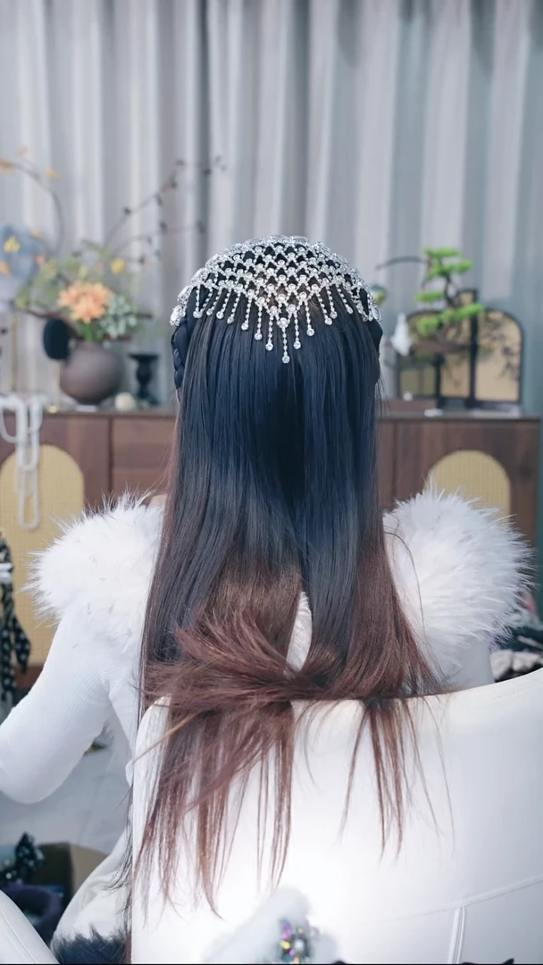 合金布艺轻奢重工发箍 A001