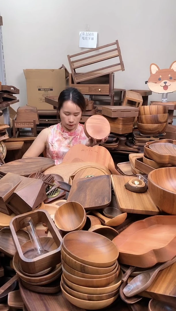 木  乌檀木小圆板15*2cm