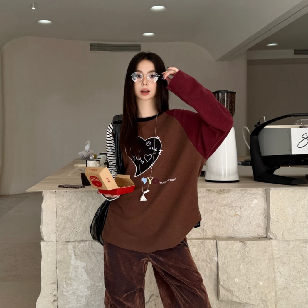 【邵邵专属】YANGHAIYANG 立体刺绣爱心插肩袖