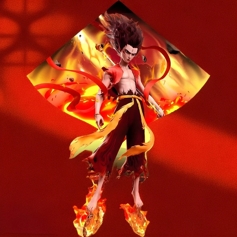 【魔童哪吒】潍坊2025年新款风筝儿童成人卡通风筝初学者风筝