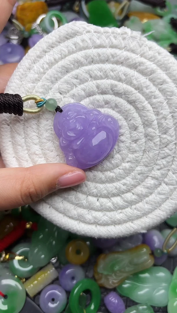 颈饰未镶嵌翡翠缅甸翡翠吊坠