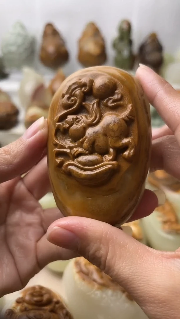石材古青石棉纹正常不退换兔微瑕