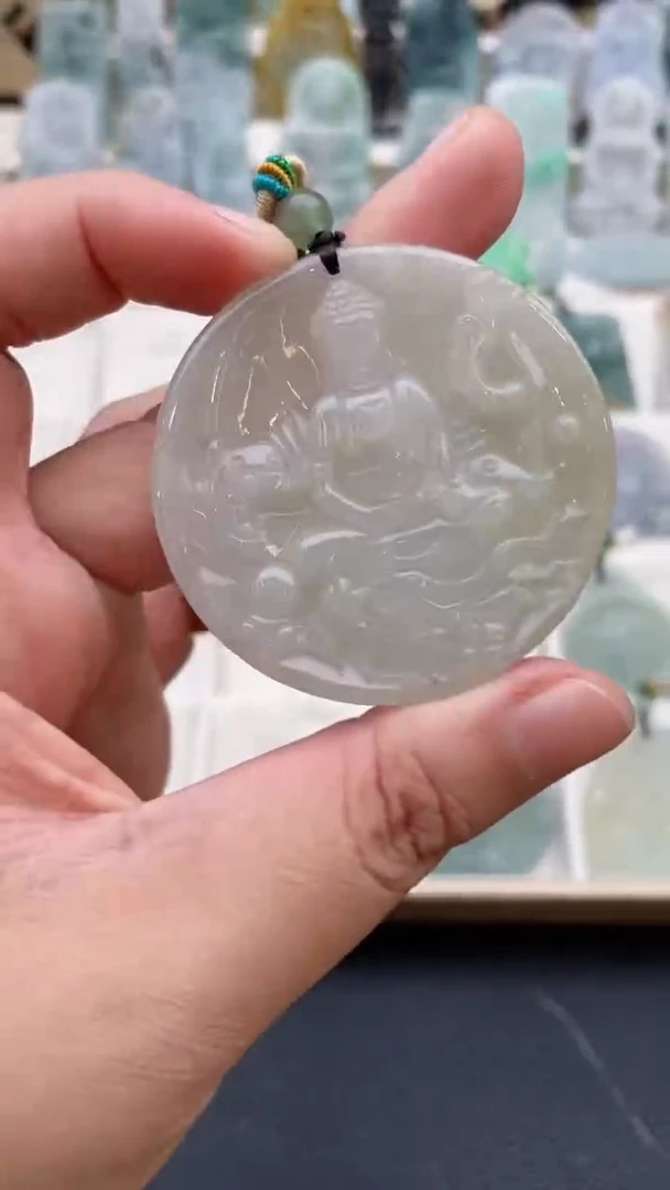 颈饰未镶嵌翡翠天然缅甸翡翠A货239