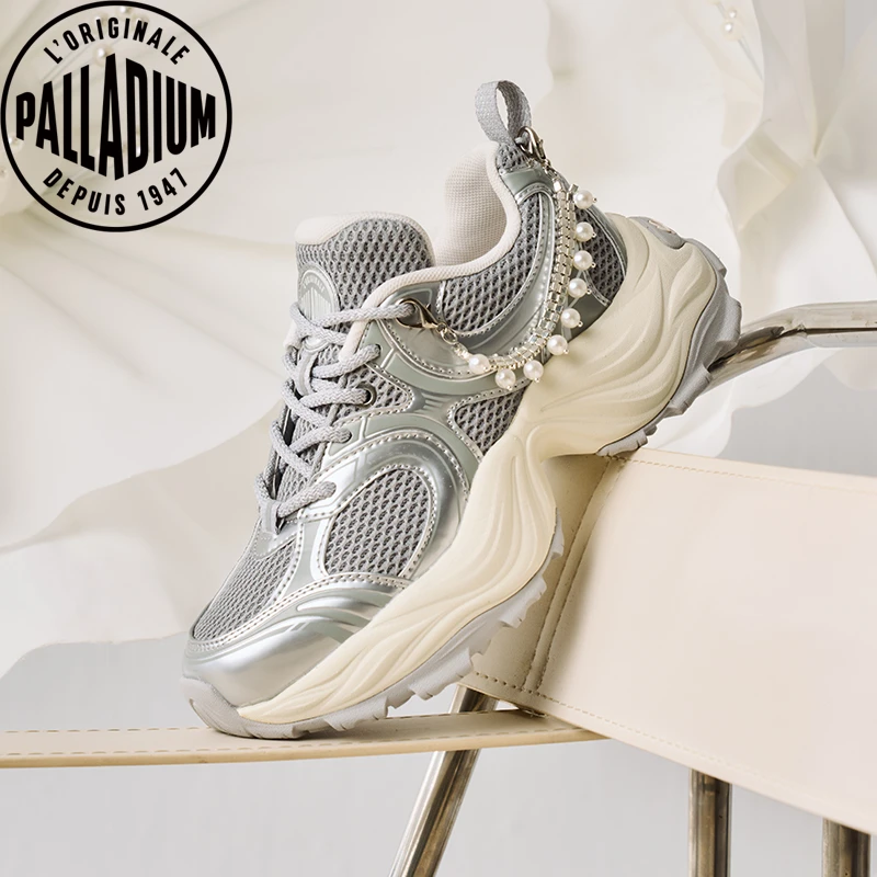 PALLADIUM/帕拉丁夏季女款百搭重工复古时尚潮流圆头老爹鞋94547