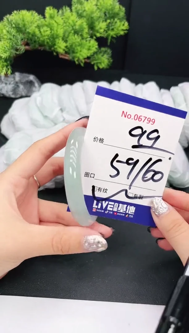 未镶嵌手镯翡翠06799