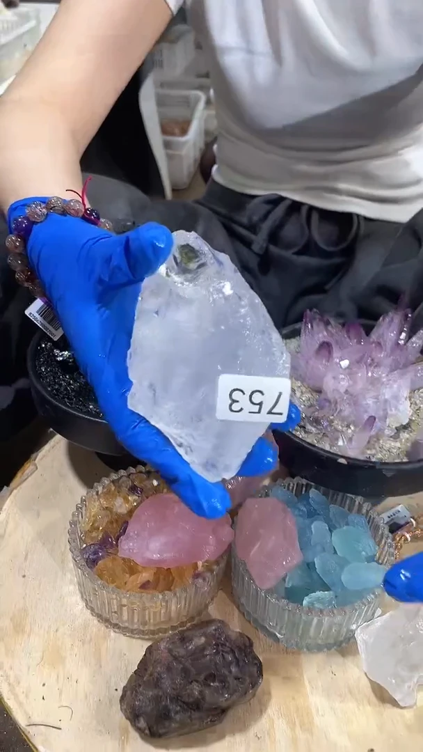 未镶嵌珠宝半成品水晶白阿塞-753