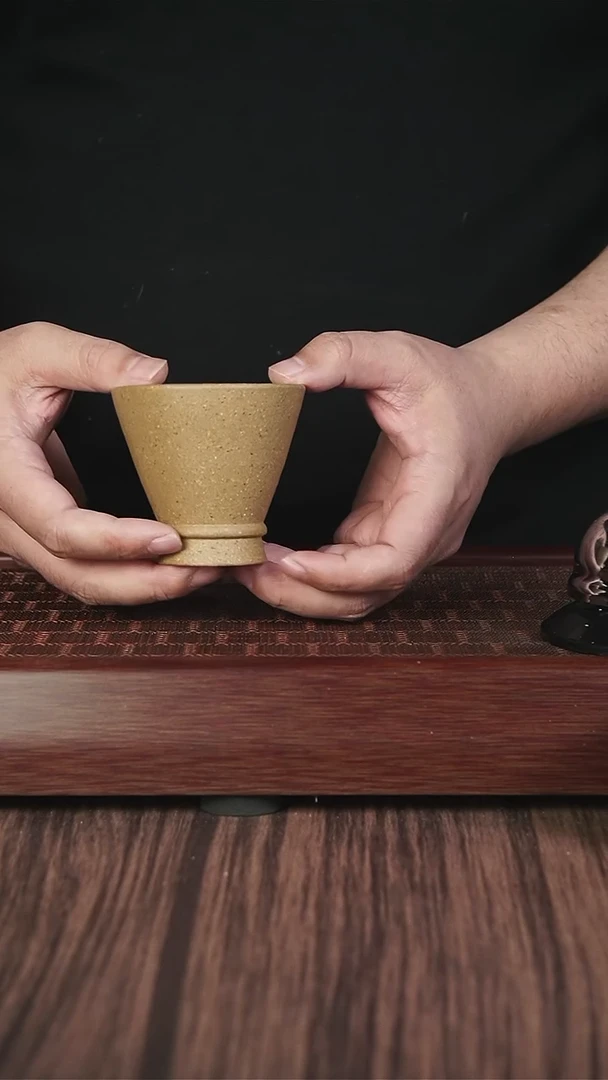 【闪购商品】紫砂茶壶黄金段  斗笠杯