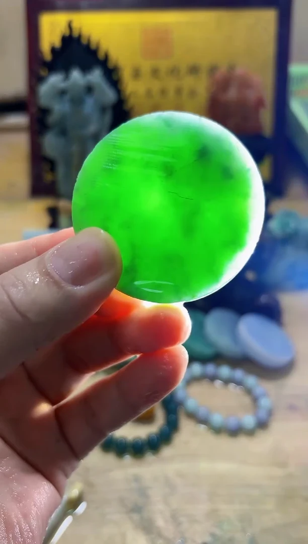 未镶嵌挂件翡翠A货常星6398