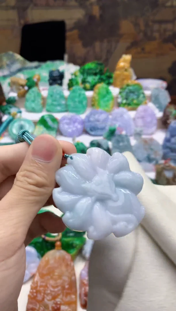颈饰未镶嵌翡翠天然A货翡翠
