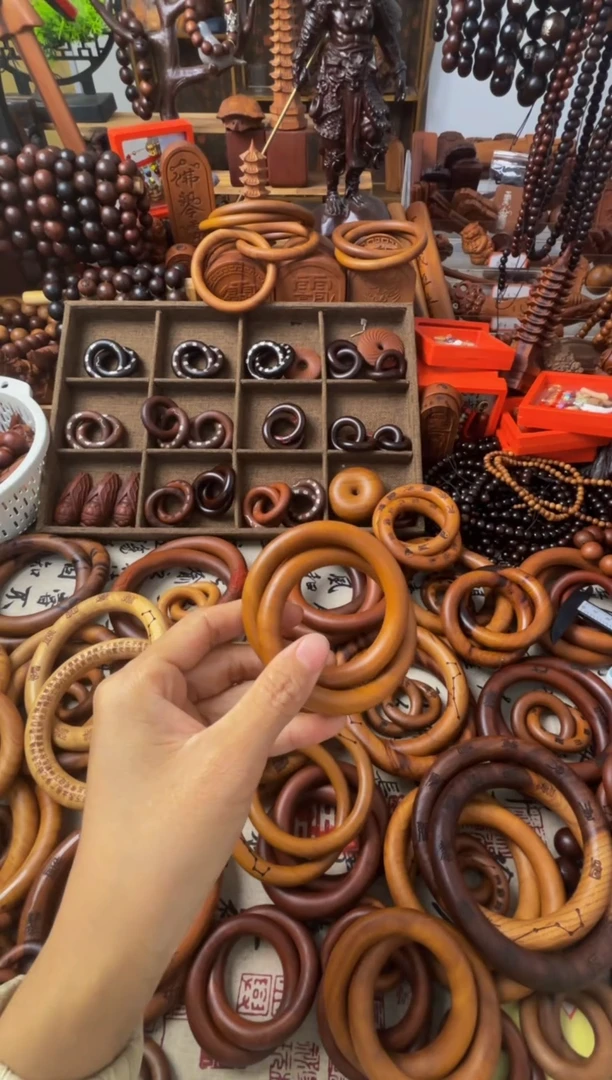 枣木百**殷枣木乾坤圈55圈口细条