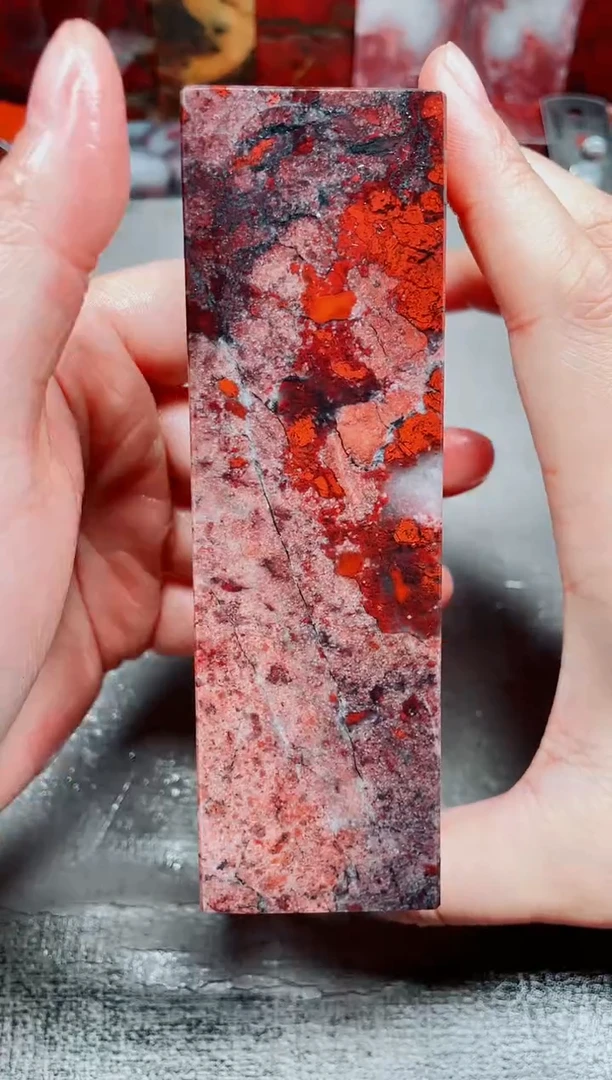 玉桂林鸡血玉素章--29