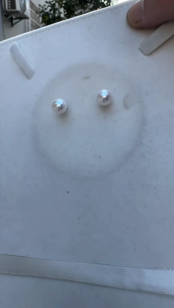 【闪购商品】淡水珍珠耳饰银S925镶嵌耳钉