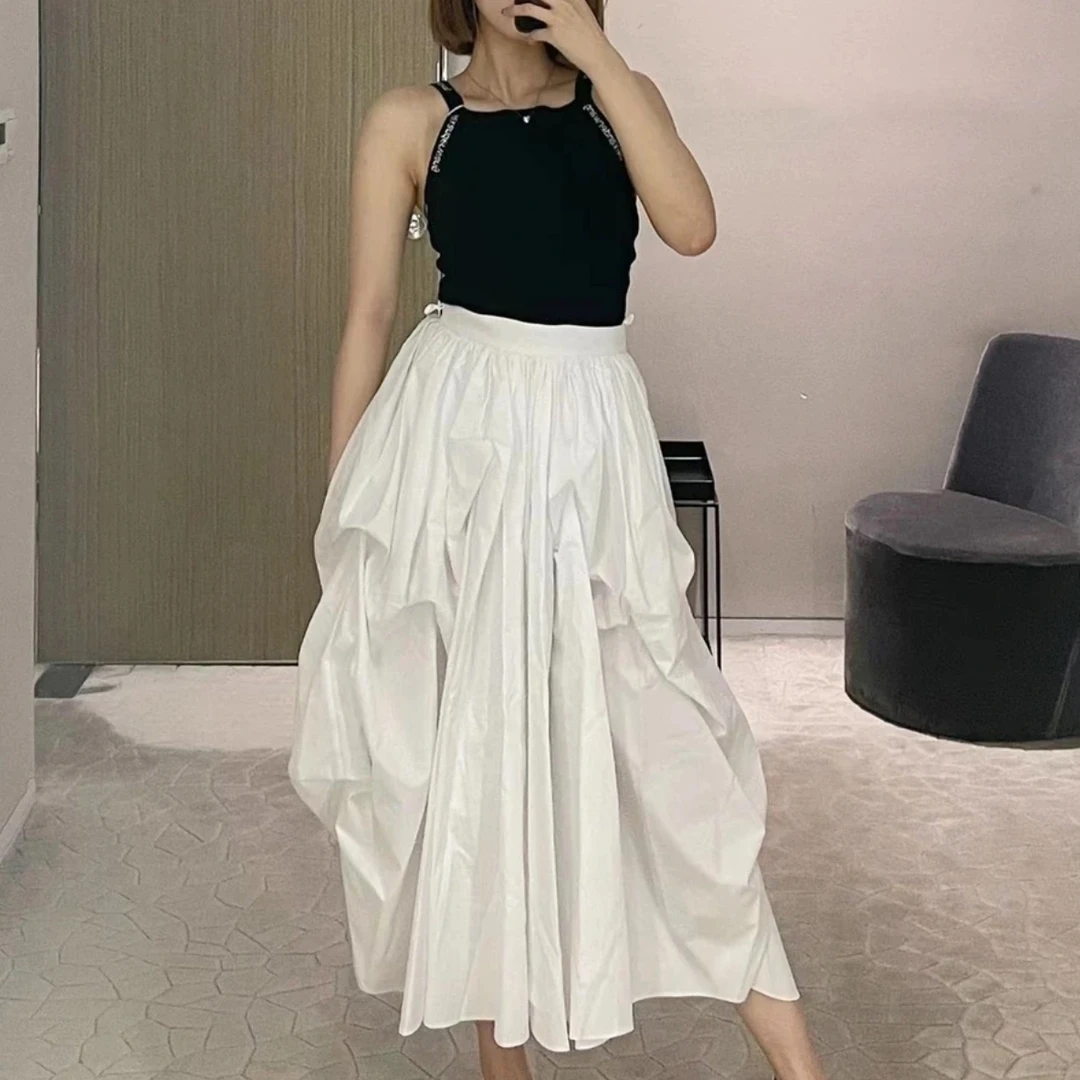 未使用 Alexander McQueen/亚历山大·麦昆 女士白色半身裙155700