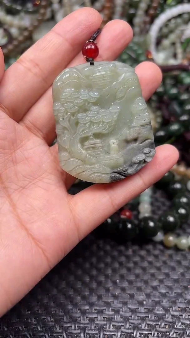 和田玉未镶嵌颈饰1