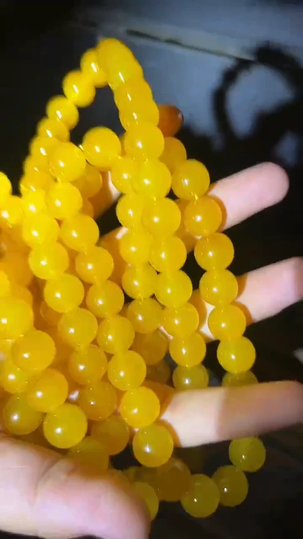 和田玉未镶嵌挂件玄黄108颗项链一条